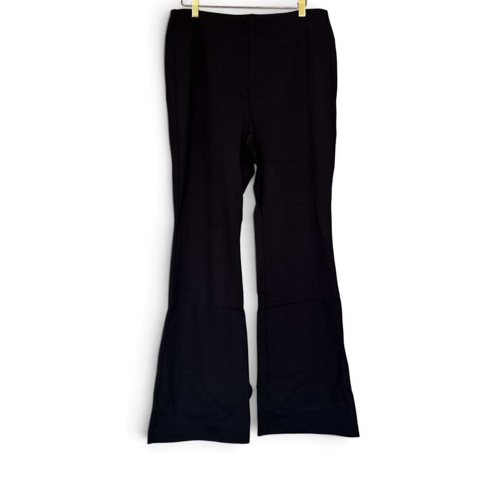 Halara Black High Waisted Flare Pants Wide Leg Activewear Trousers Large NWT